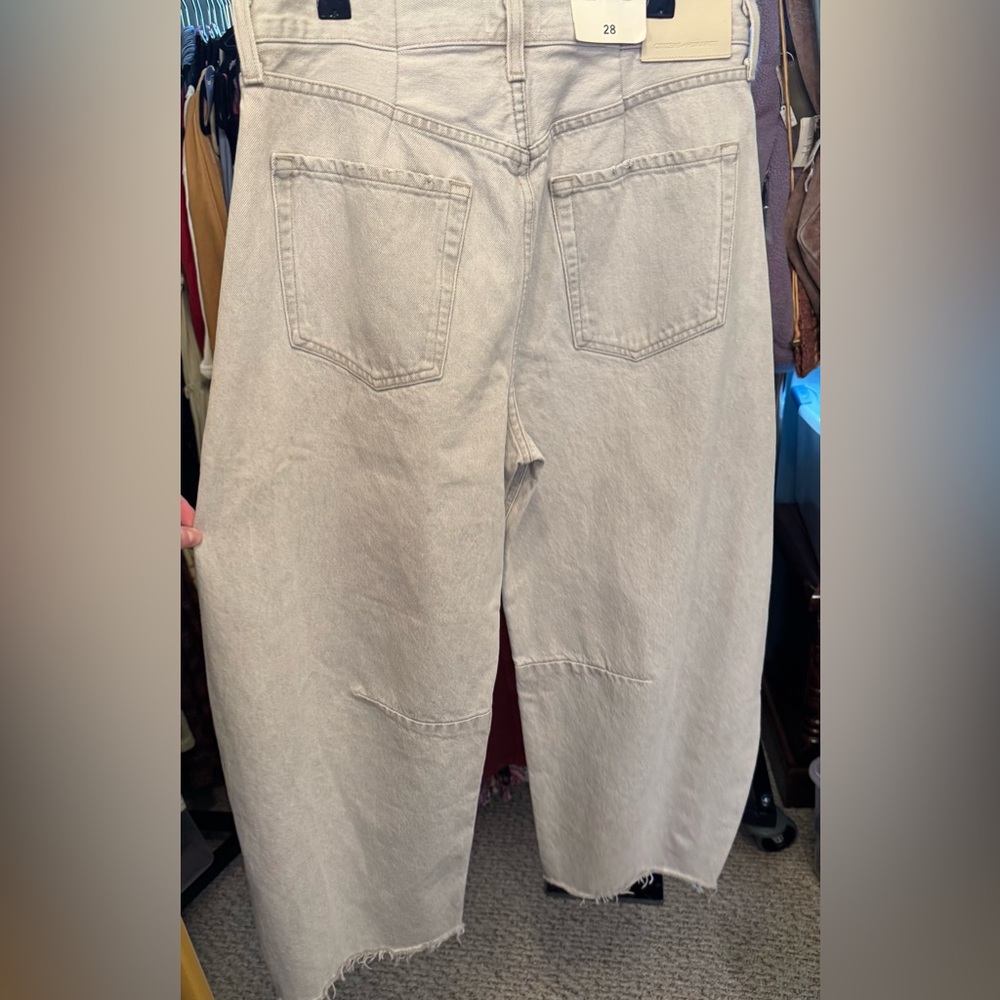 NWOT Free People X Citizens Of Humanity High-Rise Horseshoe Barrel Jeans Size 28 - Picture 9 of 11